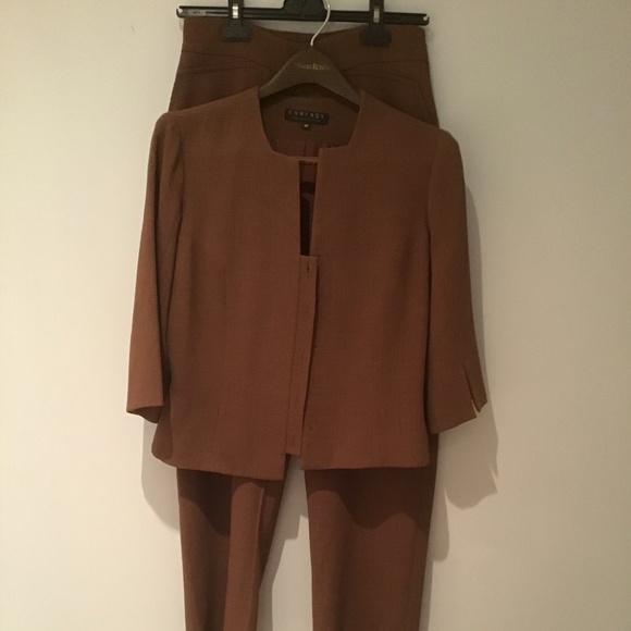 Brown pants suit, fully lined - Picture 3 of 3